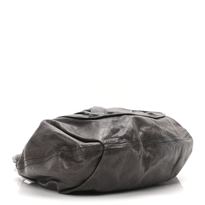 Miu Miu Vitello Pleated Hobo Grey 4 of 9