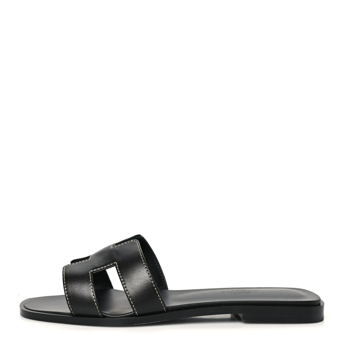 Box Calfskin Oran Sandals 37.5 Black