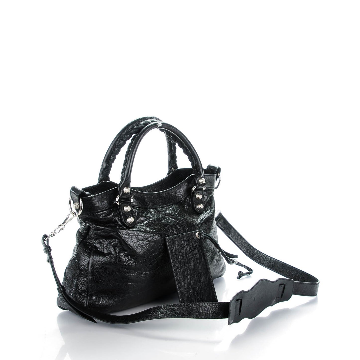 Agneau Giant 12 Silver Hardware Town Black