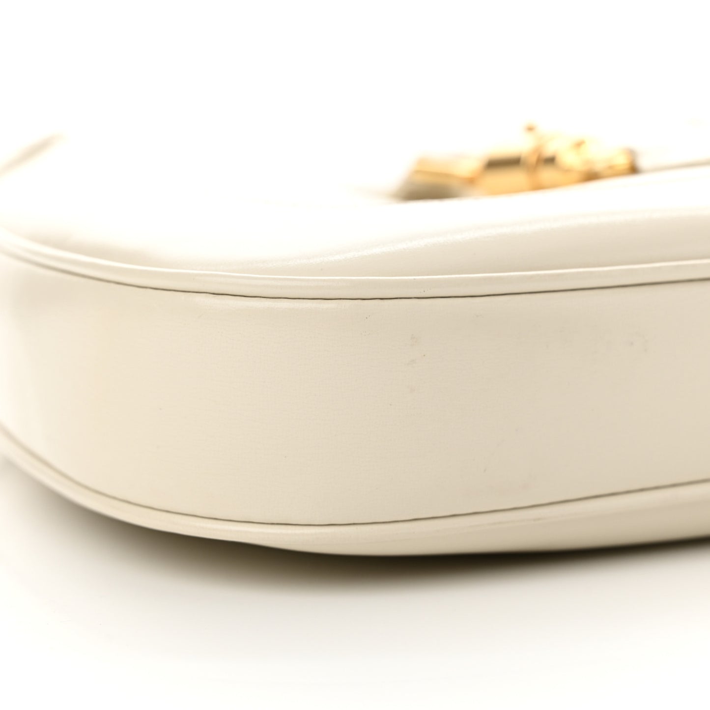 Boarded Dyana Lux Calfskin Small Jackie 1961 Hobo Mystic White