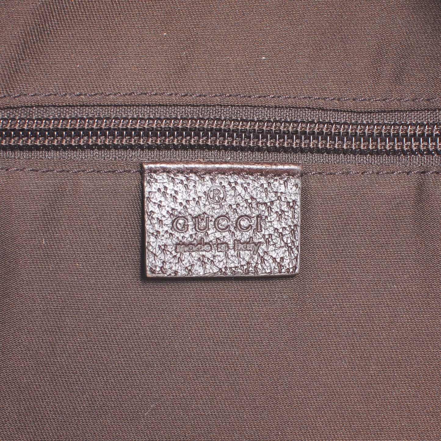 GG Monogram Web Medium Classic Backpack Brown