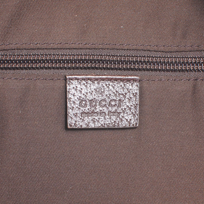 Gucci GG Monogram Web Medium Classic Backpack Brown 6 of 7