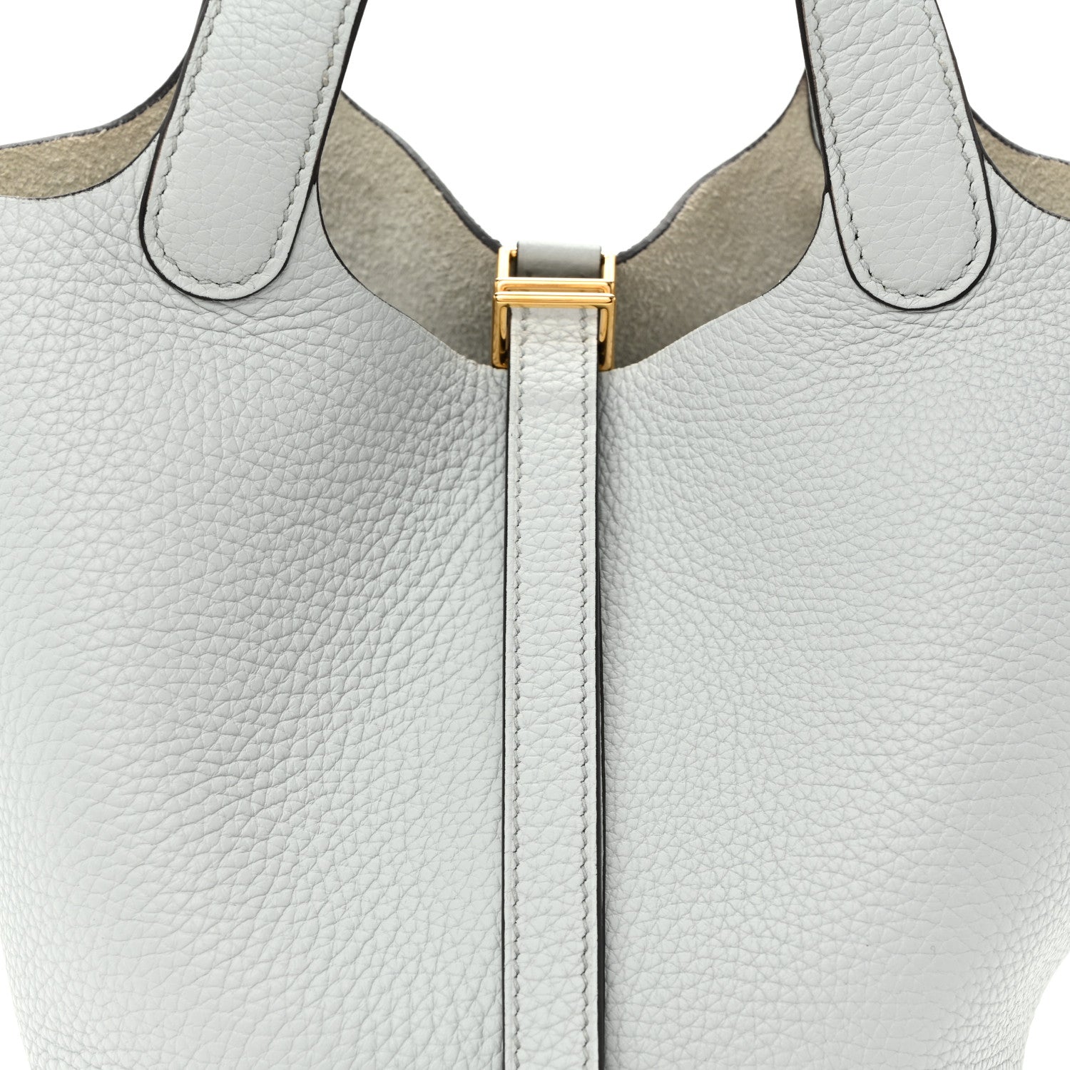 Hermes Taurillon Clemence Picotin Lock 18 PM Bleu Pale 8 of 12