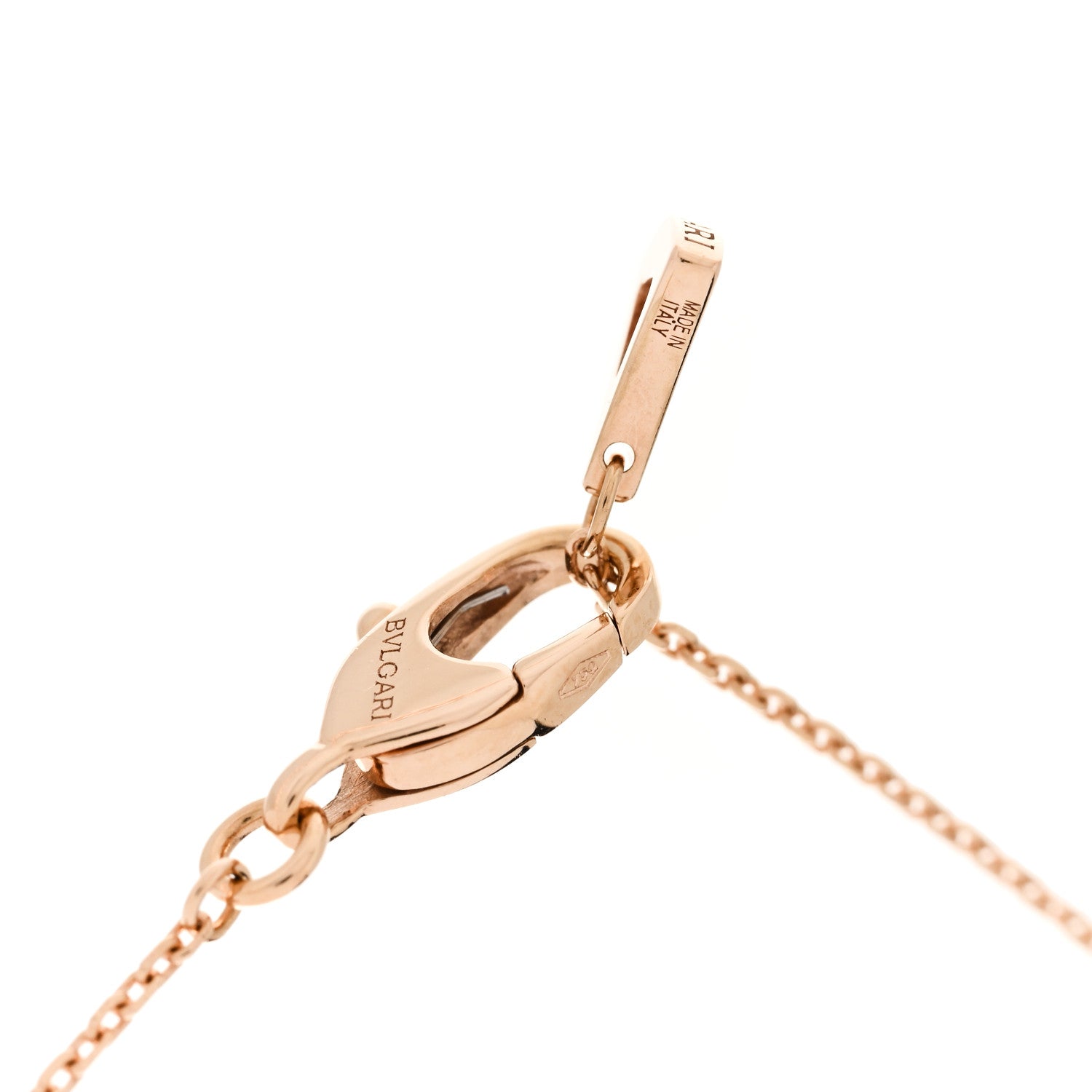 Bulgari 18K Rose Gold Diamond Divas' Dream Mini Pave Pendant Necklace 4 of 5
