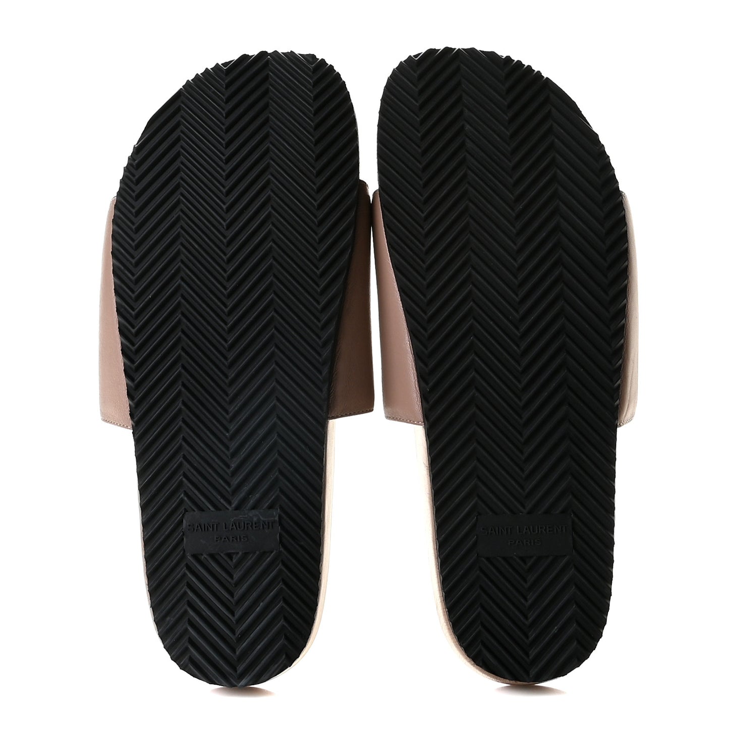 Lambskin Joan Slide Sandals 37 Nude
