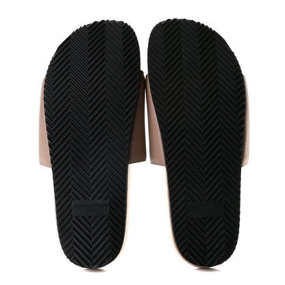Saint Laurent Lambskin Joan Slide Sandals 37 Nude 8 of 12