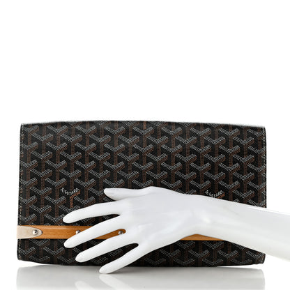 Goyard Goyardine Monte Carlo Bois Clutch Black 3 of 8