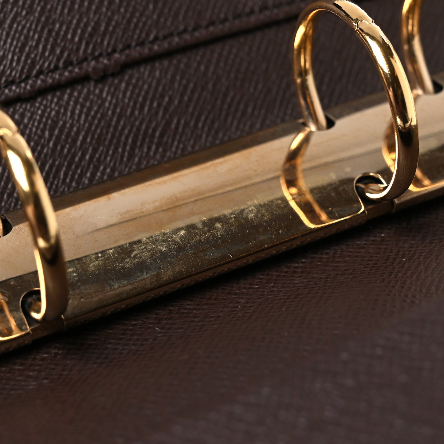 Damier Ebene Medium Ring Agenda Cover