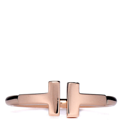 Tiffany 18K Rose Gold T Wire Ring 48 4.5 1 of 5
