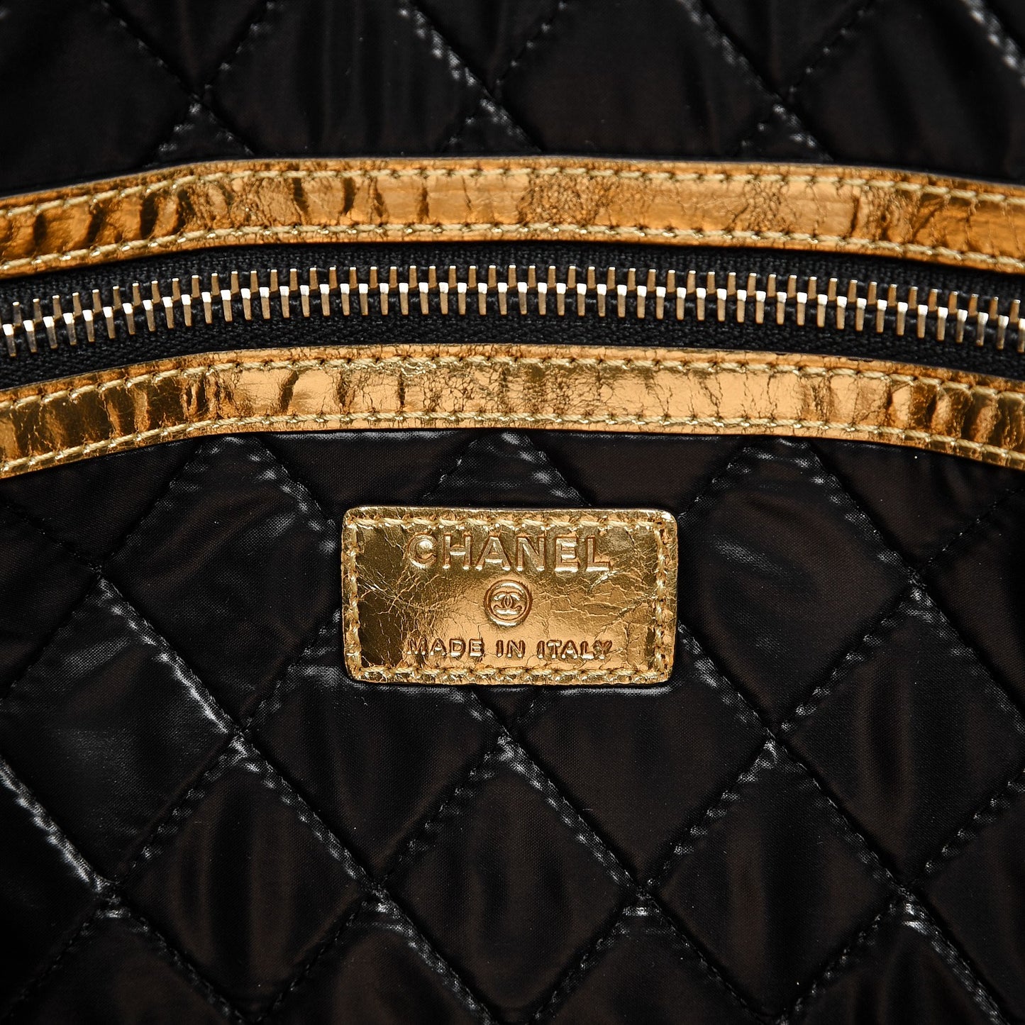 Metallic Lambskin Large Feministe Maize Feminine Pouch Clutch Gold
