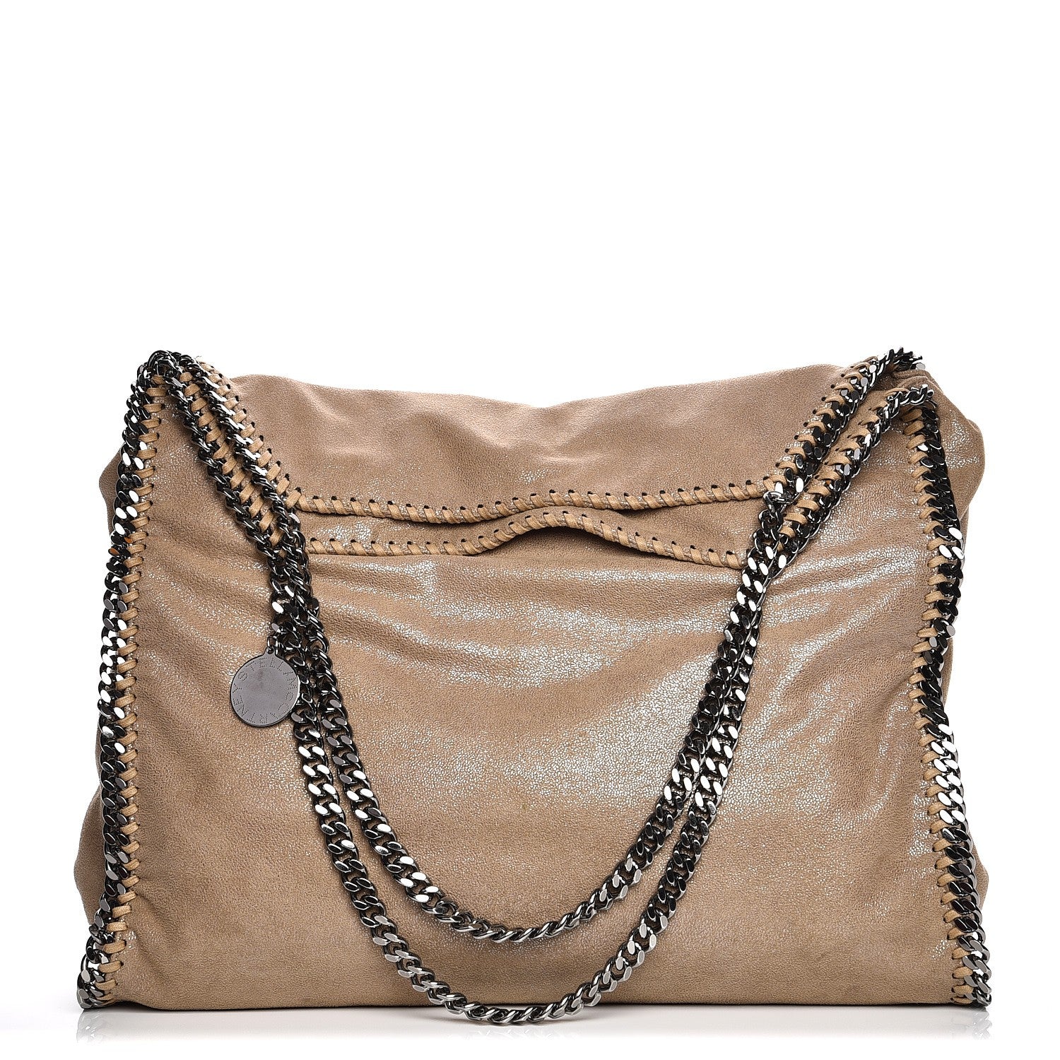 Stella McCartney Shaggy Deer Big Falabella Tote Taupe 1 of 8