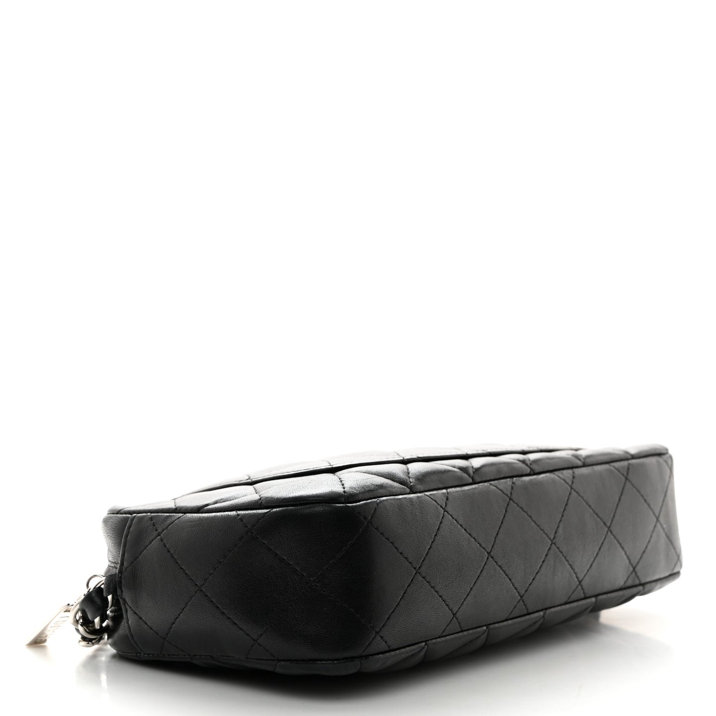 Lambskin Quilted Small Timeless Camera Case Black