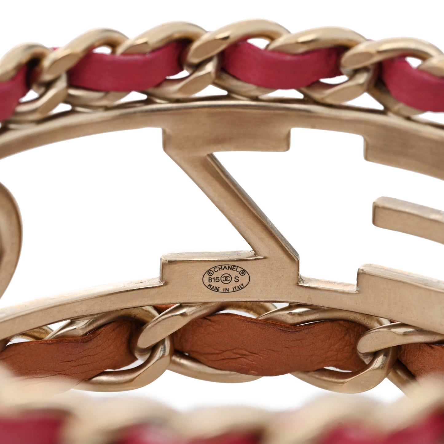 Lambskin Vote Coco Bracelet Pink Beige