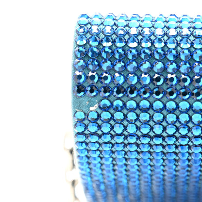 Judith Leiber Swarovski Crystal Fizzy Clutch Blue 12 of 12