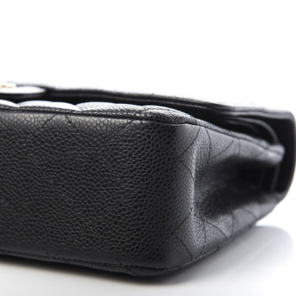 Chanel Caviar Quilted Medium Double Flap Black 7 of 10