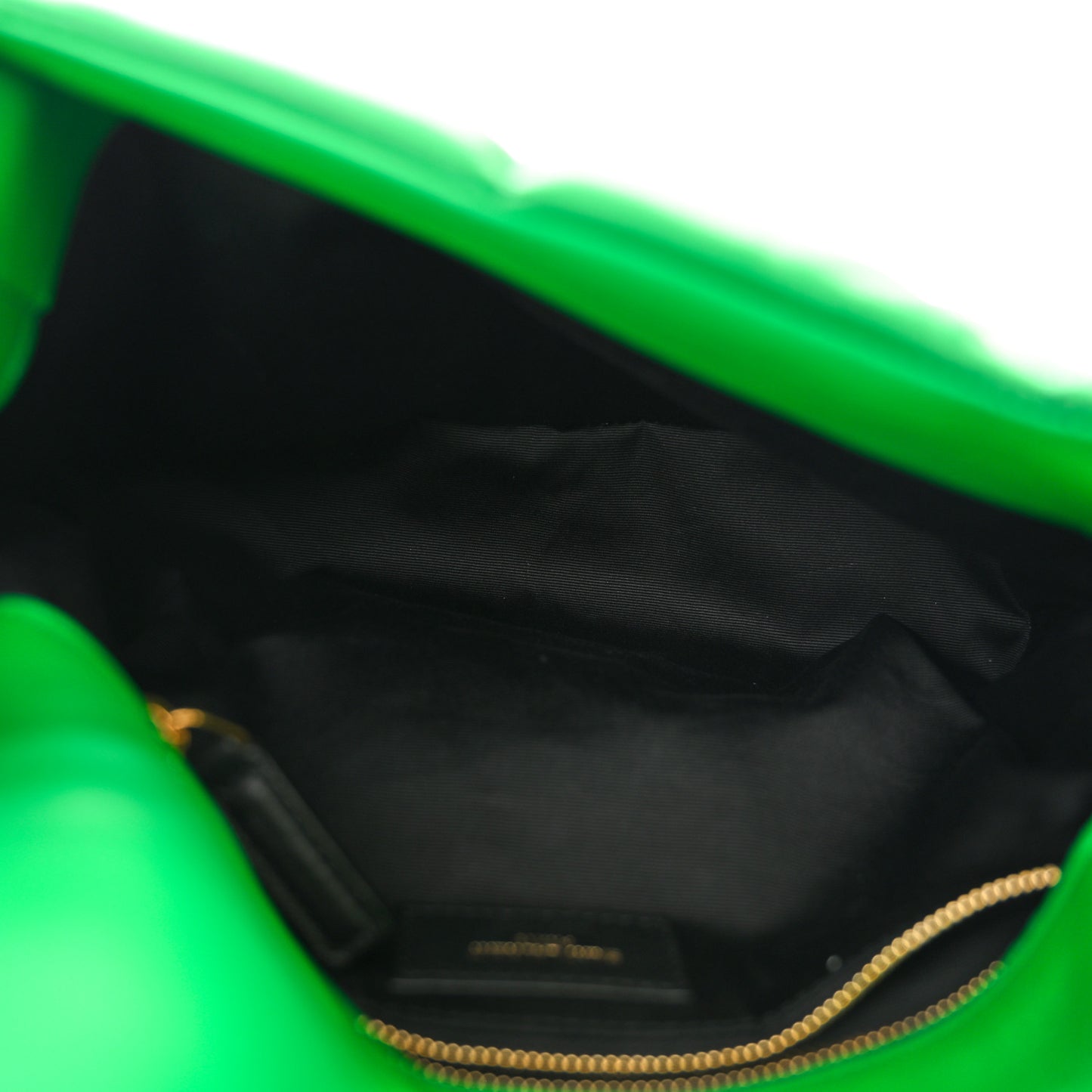 Lambskin Quilted Small Loulou Puffer Monogram Chain Satchel New Vert