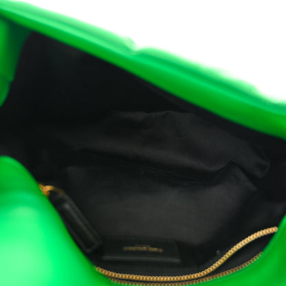Saint Laurent Lambskin Quilted Small Loulou Puffer Monogram Chain Satchel New Vert 5 of 11