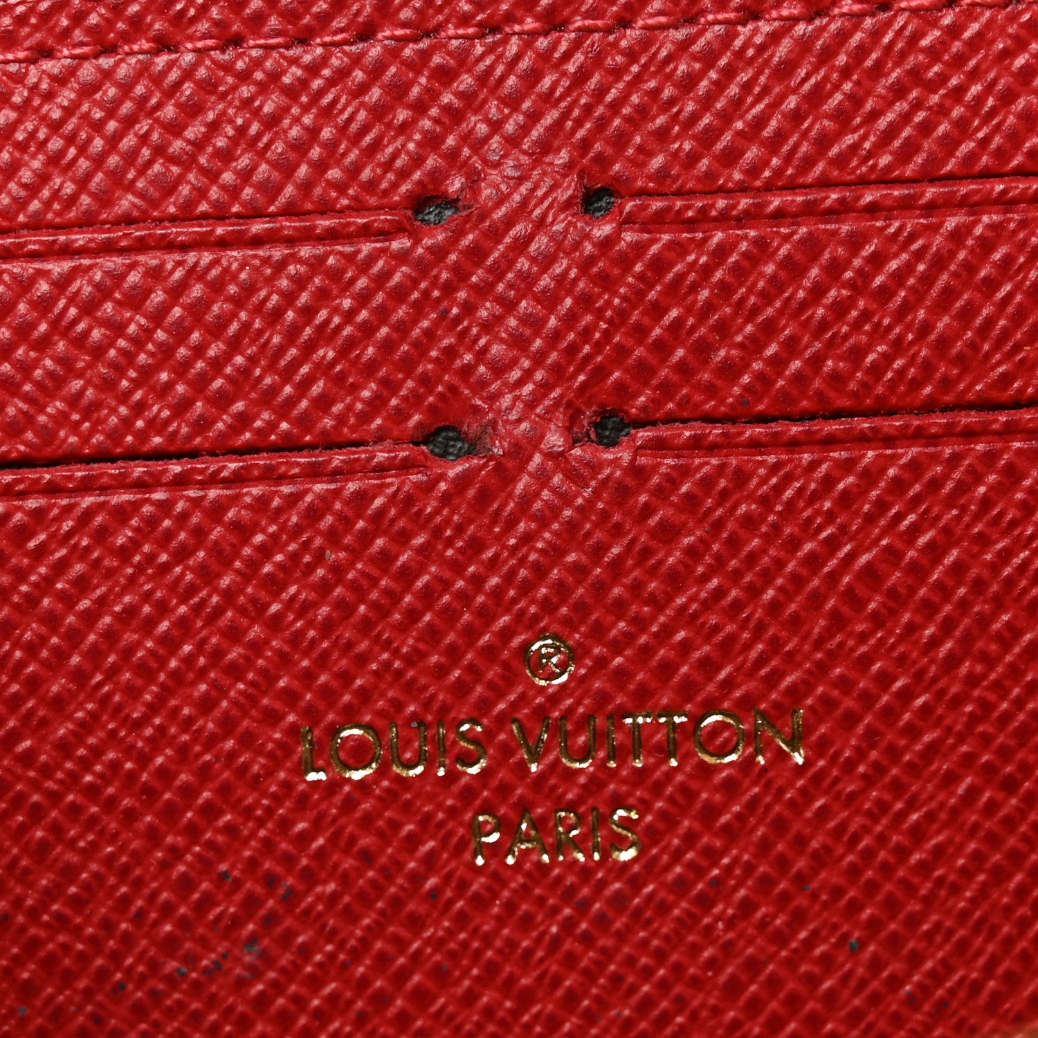 Louis Vuitton Damier Ebene Clemence Wallet Cherry 6 of 7