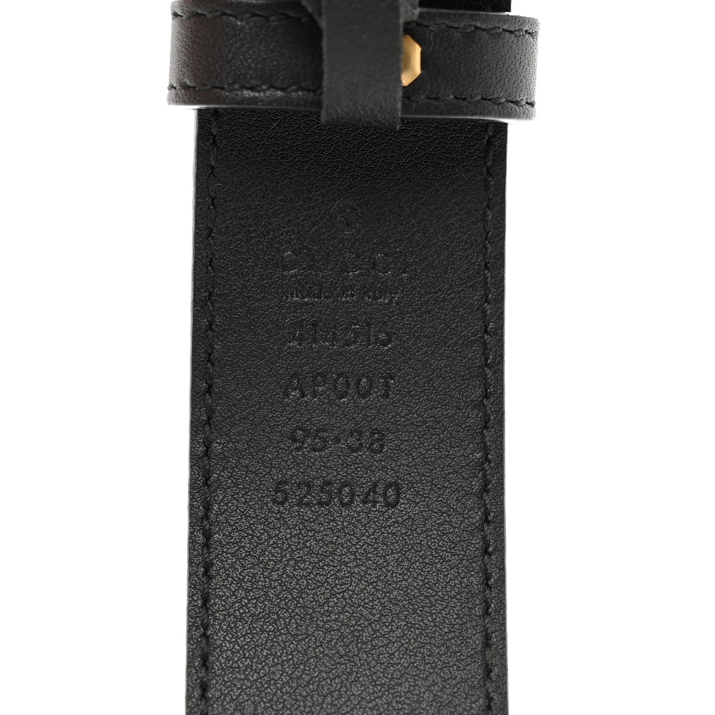 Moon Calfskin Double G 30mm Belt 95 38 Black