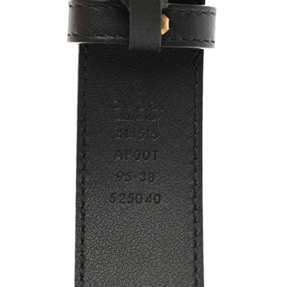 Gucci Moon Calfskin Double G 30mm Belt 95 38 Black 3 of 5