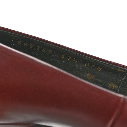 Gucci Malaga Kid Pumps 37.5 Vintage Bordeaux 9 of 9