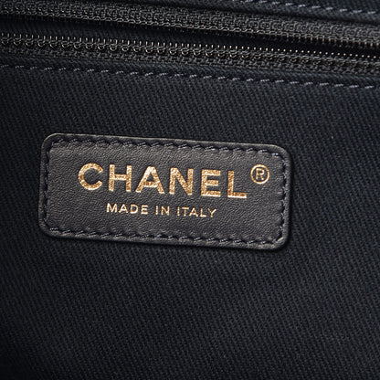 Chanel Lurex Boucle Small Deauville Tote Blue 6 of 9