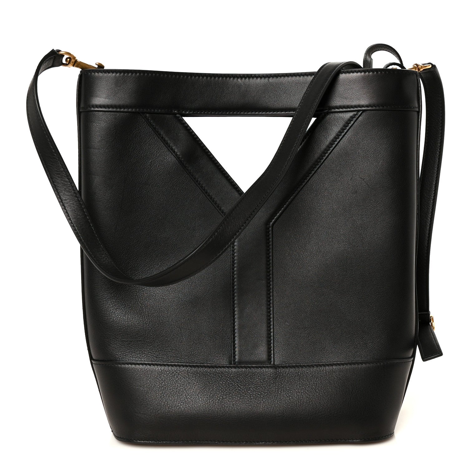 Saint Laurent Smooth Calfskin Y Small Bucket Bag Black 1 of 14