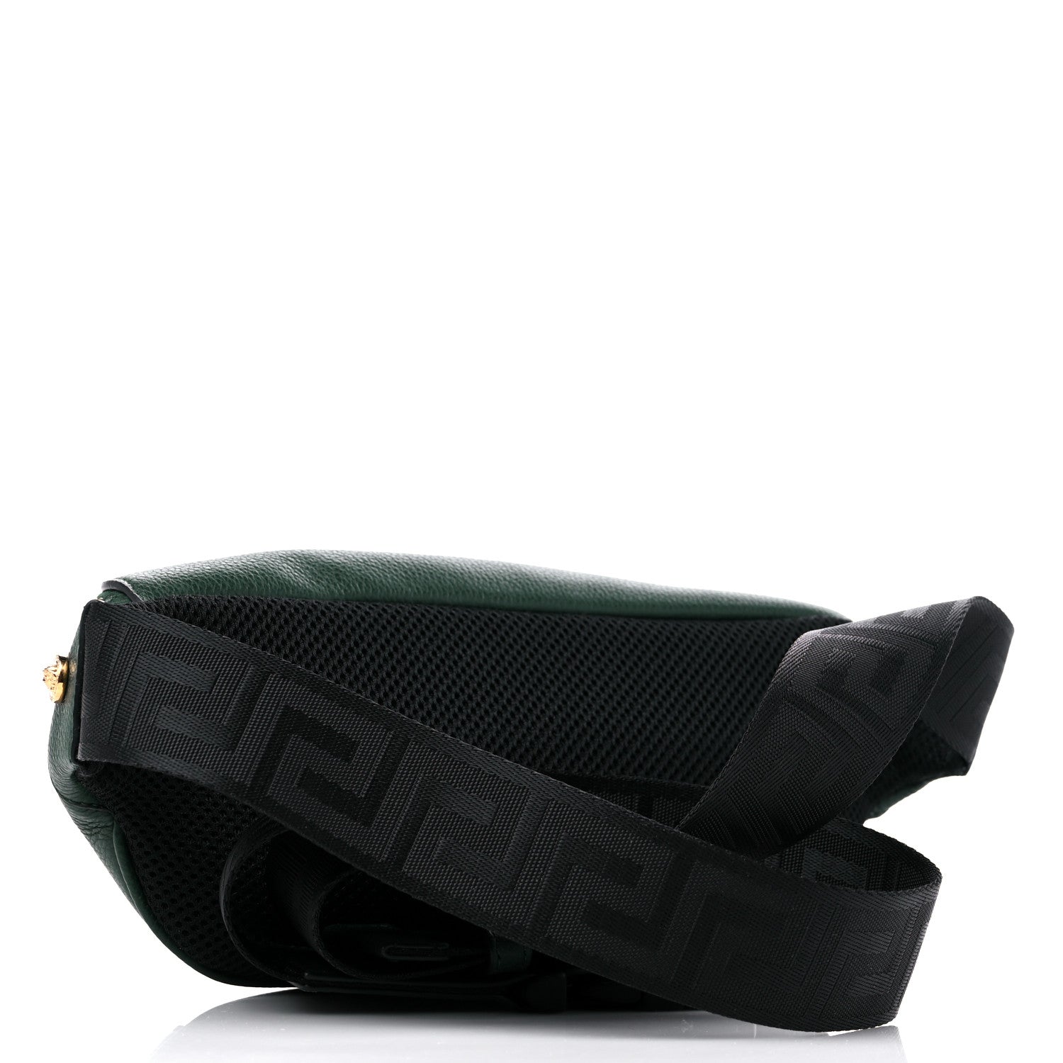 Versace Grained Calfskin Vanitas Medea Belt Bag Green 3 of 9