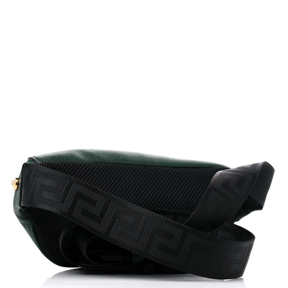Versace Grained Calfskin Vanitas Medea Belt Bag Green 3 of 9