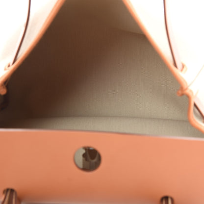 Hermes Military Toile Vache Hunter Herbag Zip Retourne 31 PM Beton Naturel 6 of 12