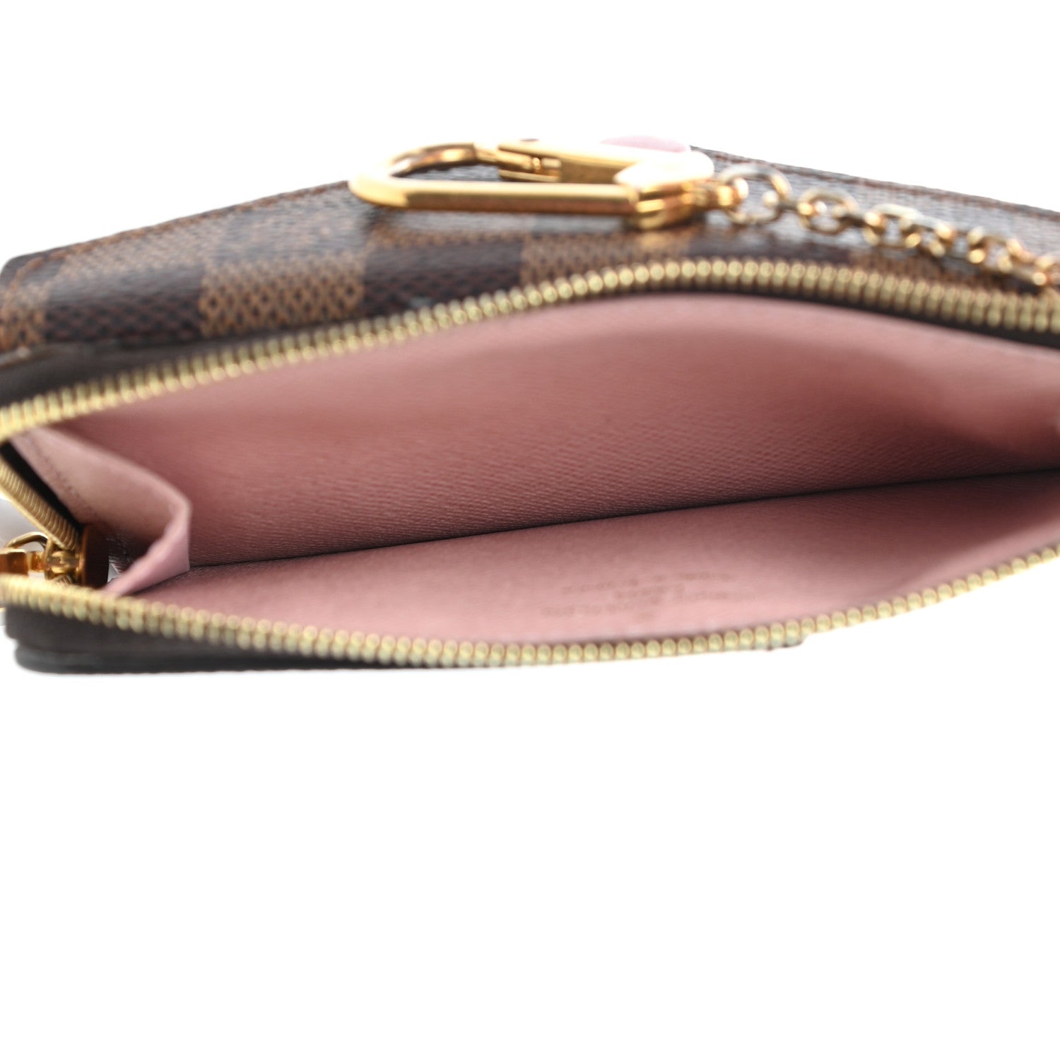 Louis Vuitton Damier Ebene Recto Verso Card Holder Rose Ballerine 5 of 9