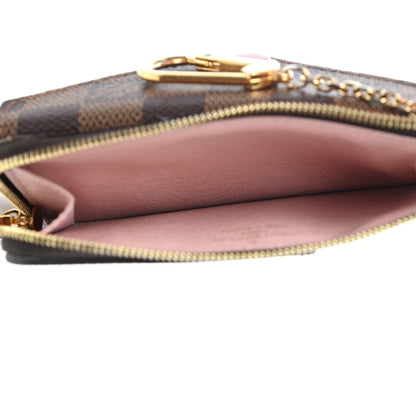Louis Vuitton Damier Ebene Recto Verso Card Holder Rose Ballerine 5 of 9
