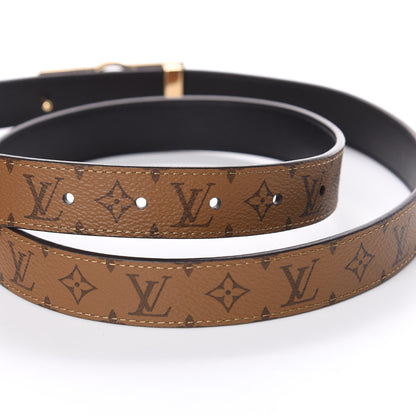Louis Vuitton Reverse Monogram 25mm Dauphine Reversible Belt 85 34 Black 5 of 6