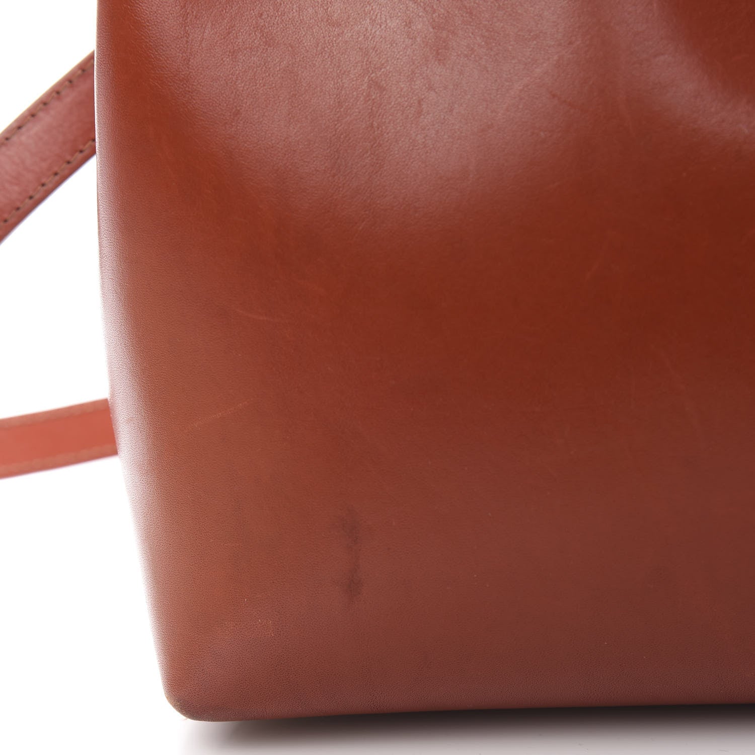 Mansur Gavriel Calfskin Mini Lady Bag Brandy Cleo 8 of 16