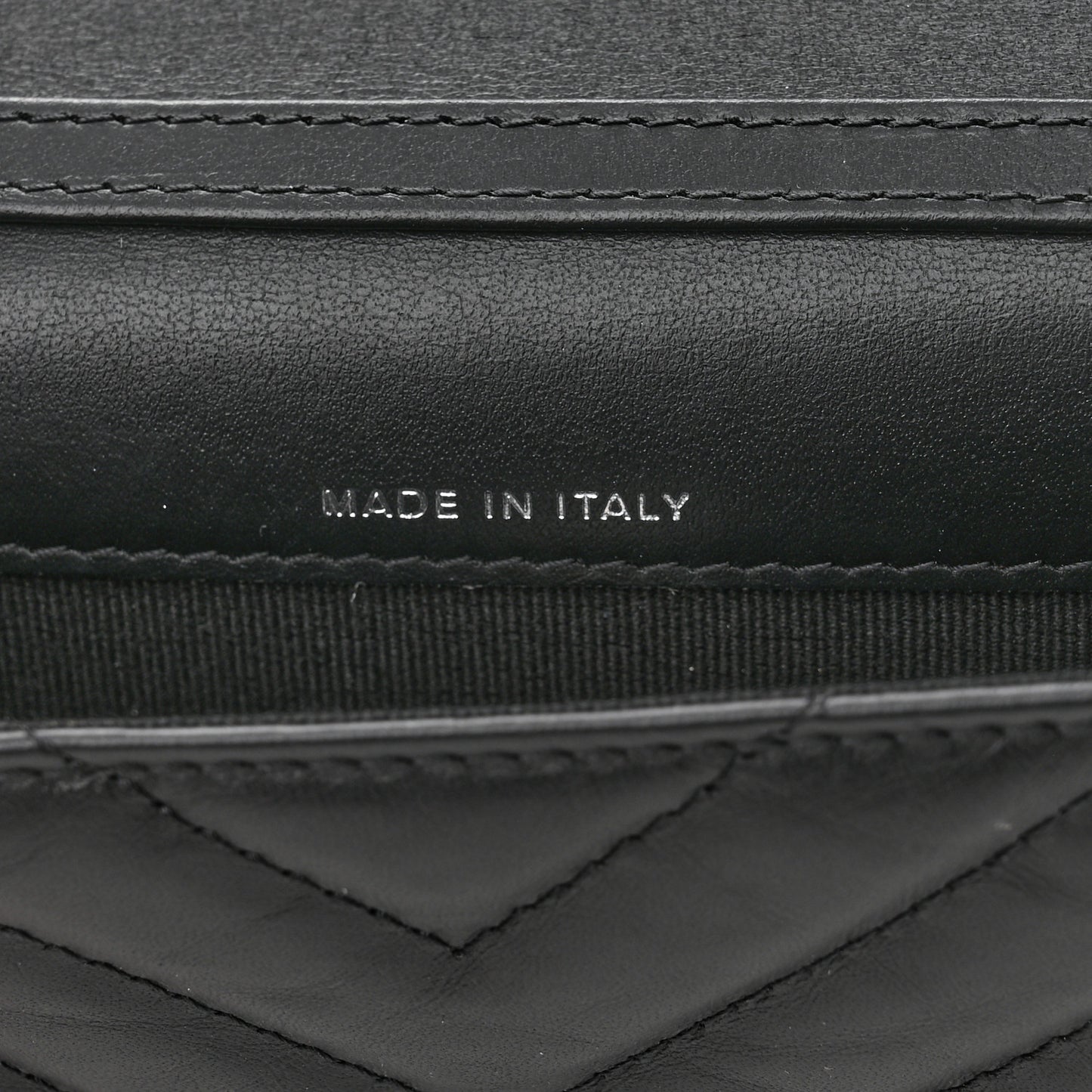 Aged Calfskin Quilted Belt Bag So Black