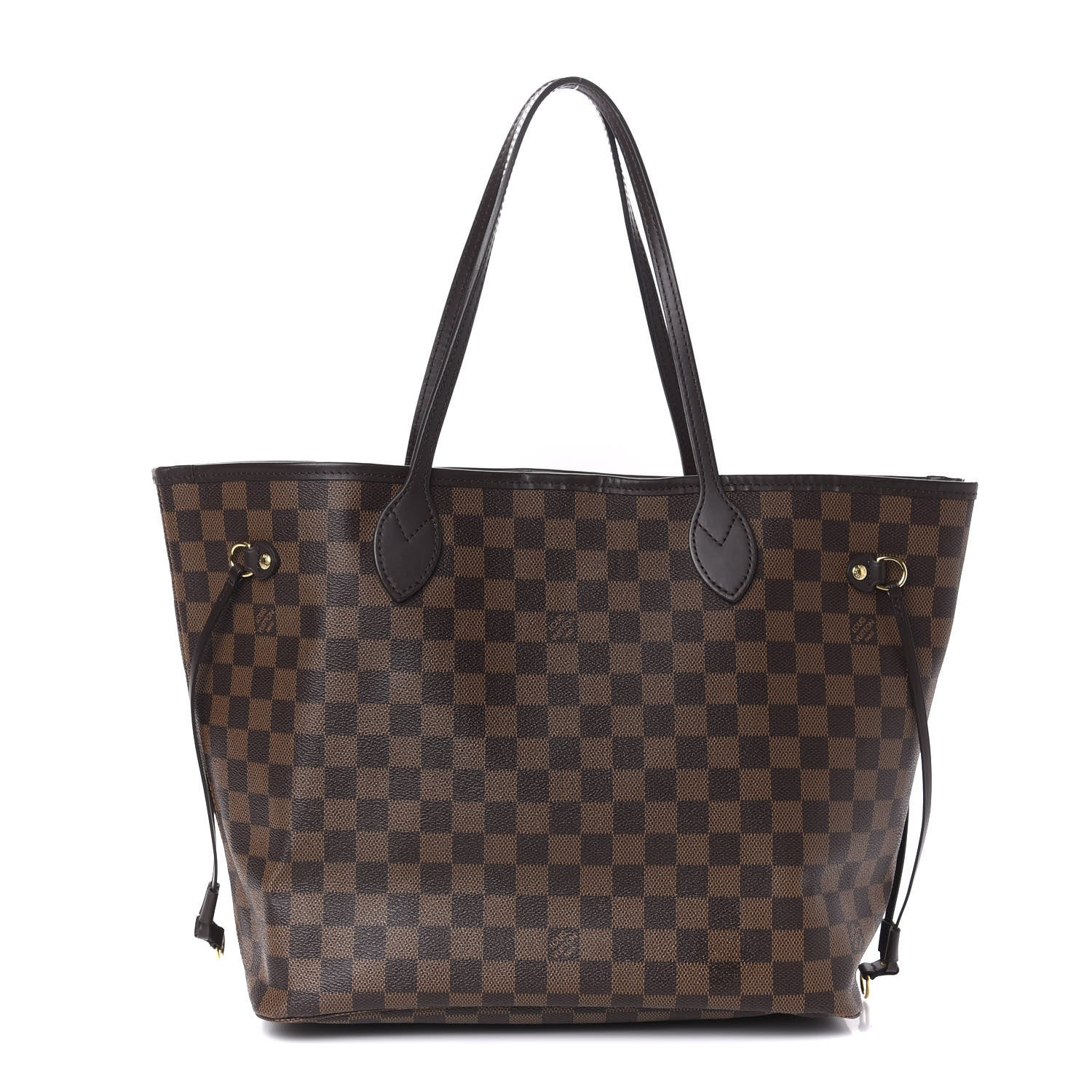 Louis Vuitton Damier Ebene Neo Neverfull MM Rose Ballerine 1 of 11