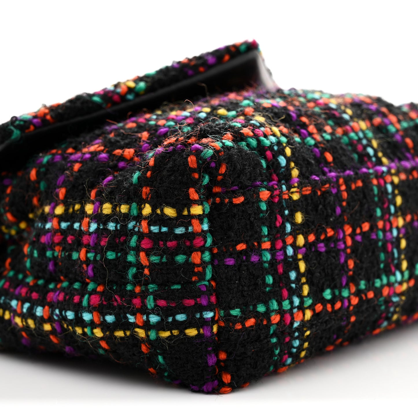 Tweed Toy Loulou Shoulder Bag Black