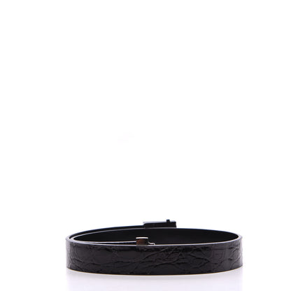 Gucci Crocodile Logo Belt 75 30 Black 2 of 4