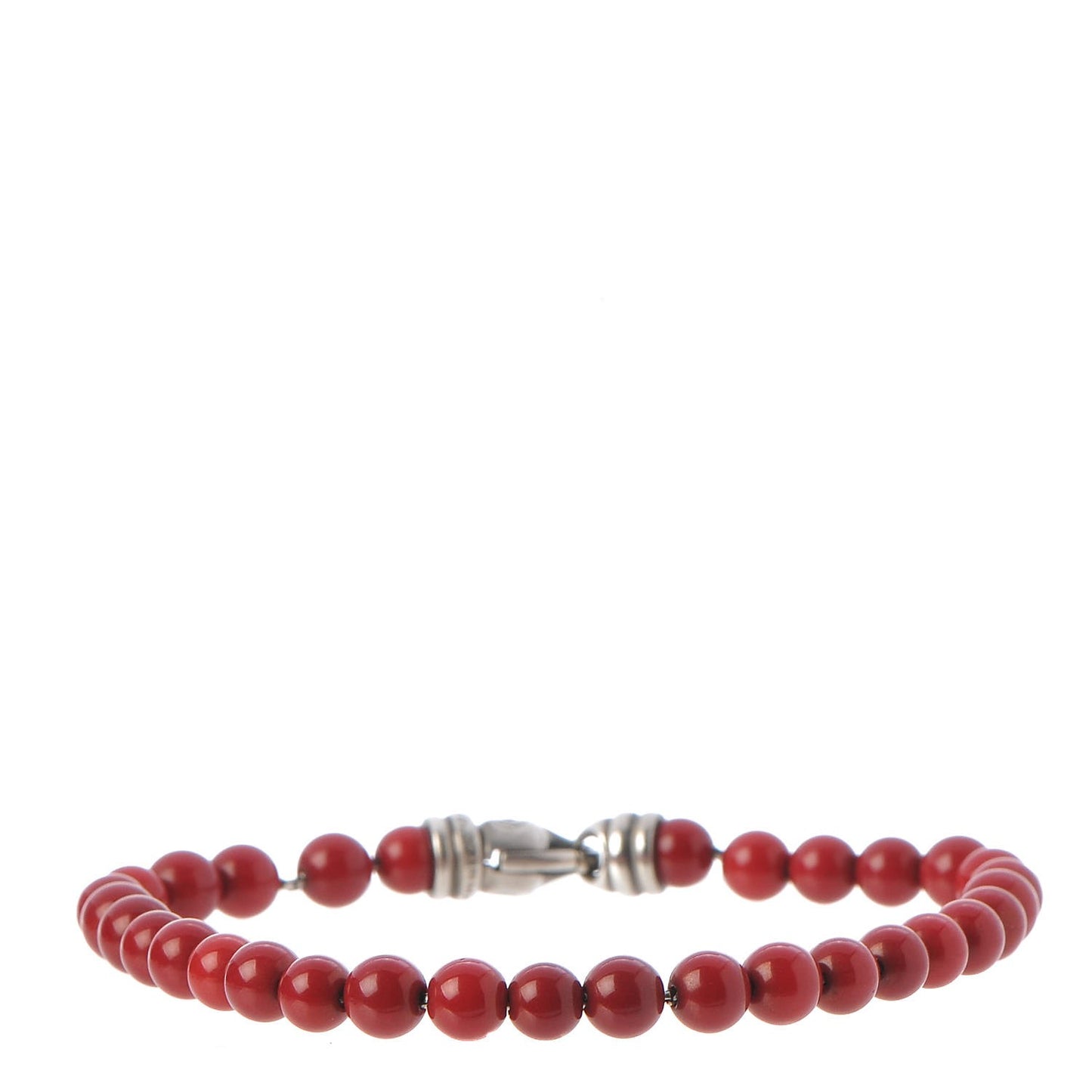 Sterling Silver Carnelian 6mm Spiritual Beads Bracelet