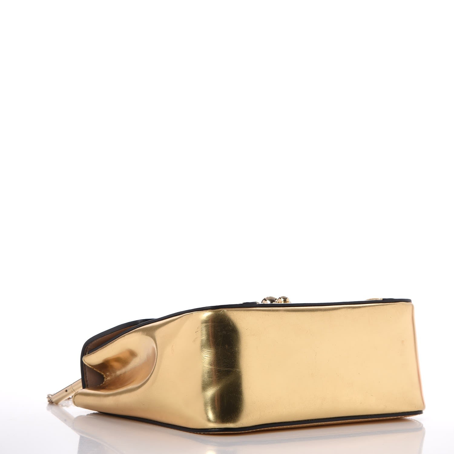 Chloe Metallic Calfskin Small Elsie Shoulder Bag Gold 4 of 16