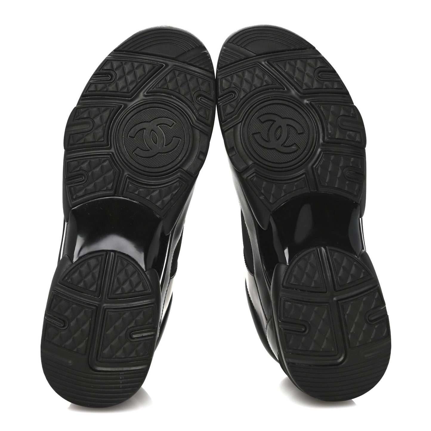 Lambskin Fabric CC Uniform Mens Sneakers 44 Black