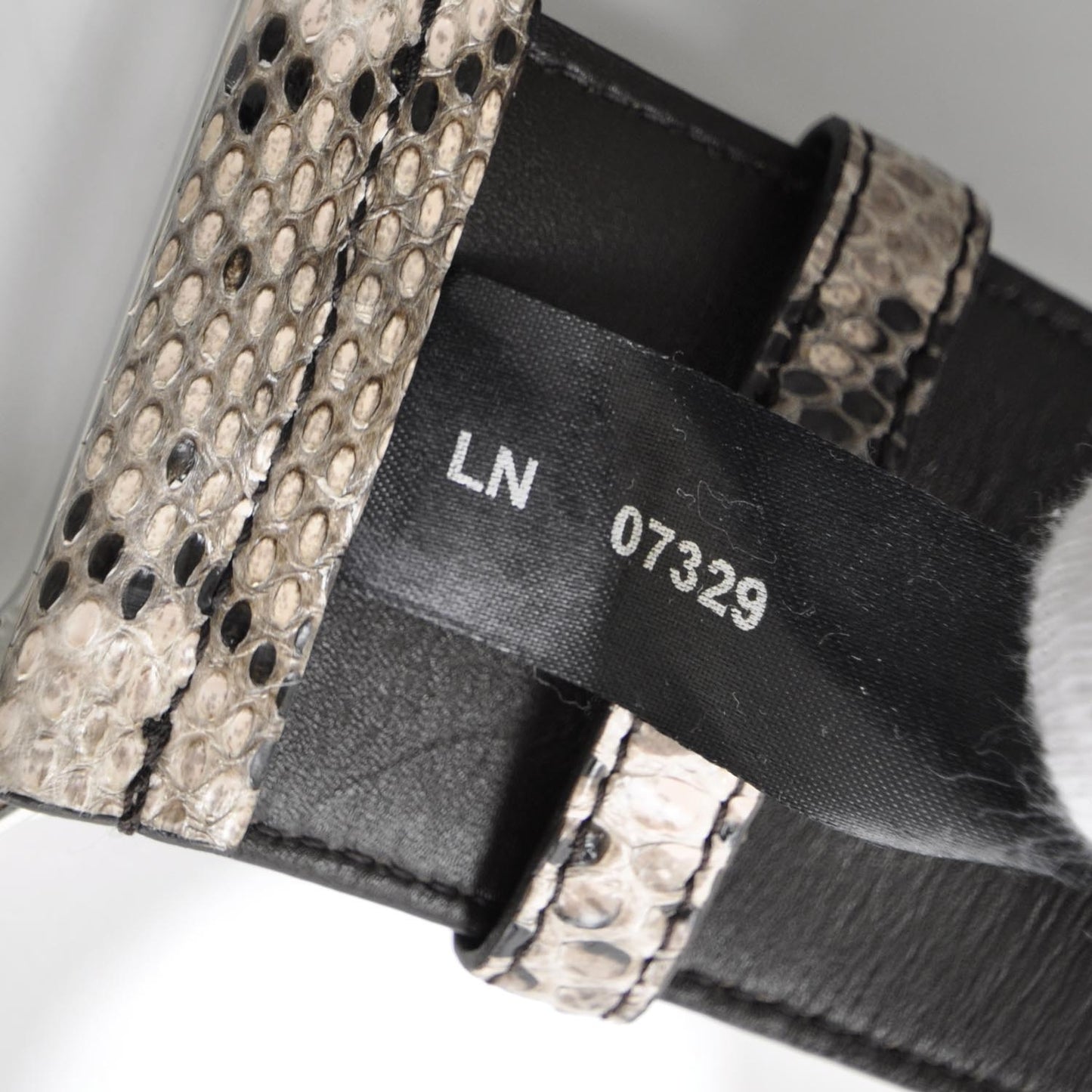 Python Silver Buckle Belt 90 36