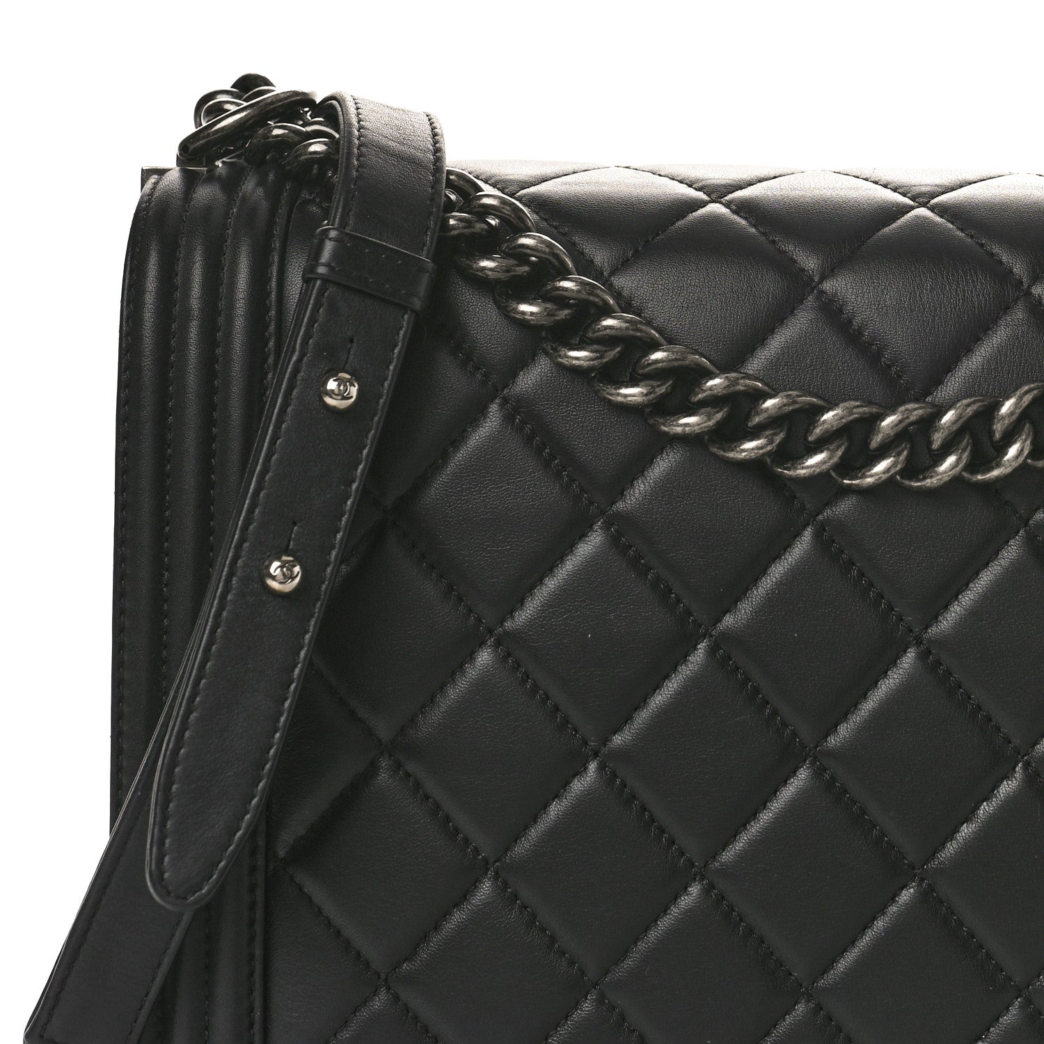 Chanel Calfskin Quilted Large Boy Flap Black 8 of 13