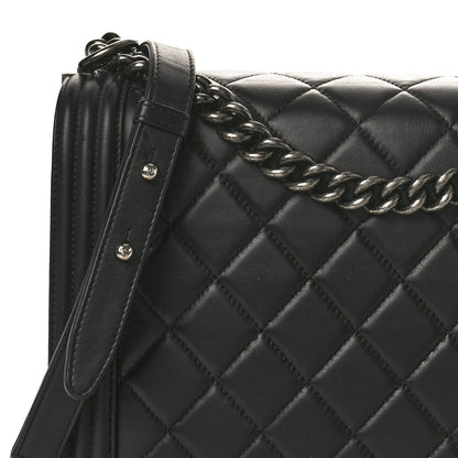 Chanel Calfskin Quilted Large Boy Flap Black 8 of 13