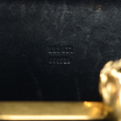 Alexander McQueen Leather Shark Teeth Skull Box Clutch Black 7 of 11