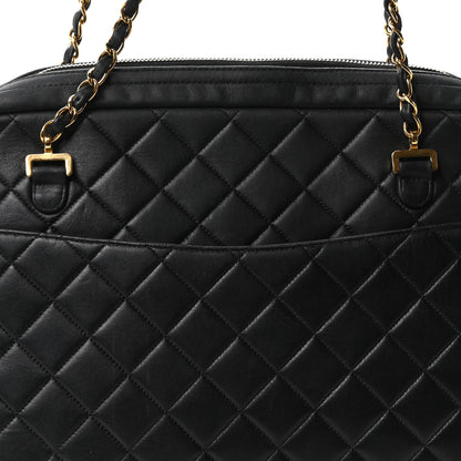Chanel Lambskin Quilted Camera Case Black 9 of 11