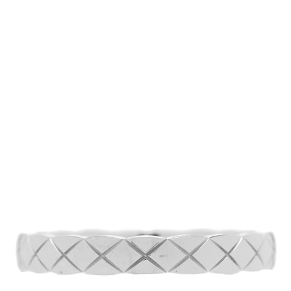 Chanel 18K White Gold Mini Coco Crush Ring 57 8 1 of 5