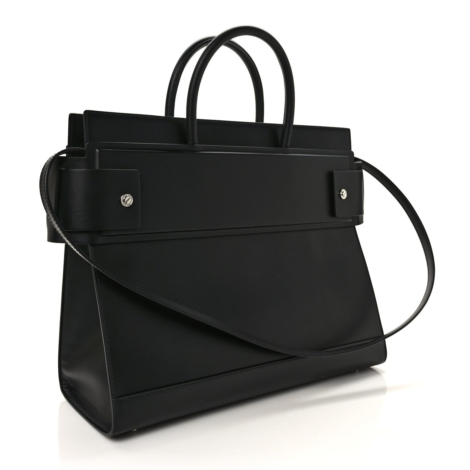 Givenchy Smooth Calfskin Medium Horizon Satchel Black 2 of 8