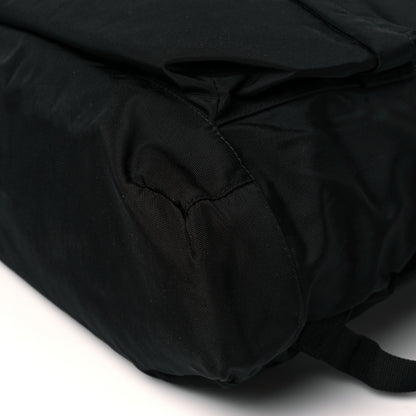 Balenciaga Nylon Political Campaign Logo Embroidered Explorer Backpack Black 9 of 9