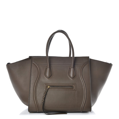 Celine Supple Calfskin Medium Phantom Luggage Khaki 1 of 12